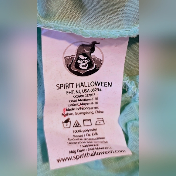 Spirit Zombie Surgeon Costume - Light Green - Picture 8 of 8